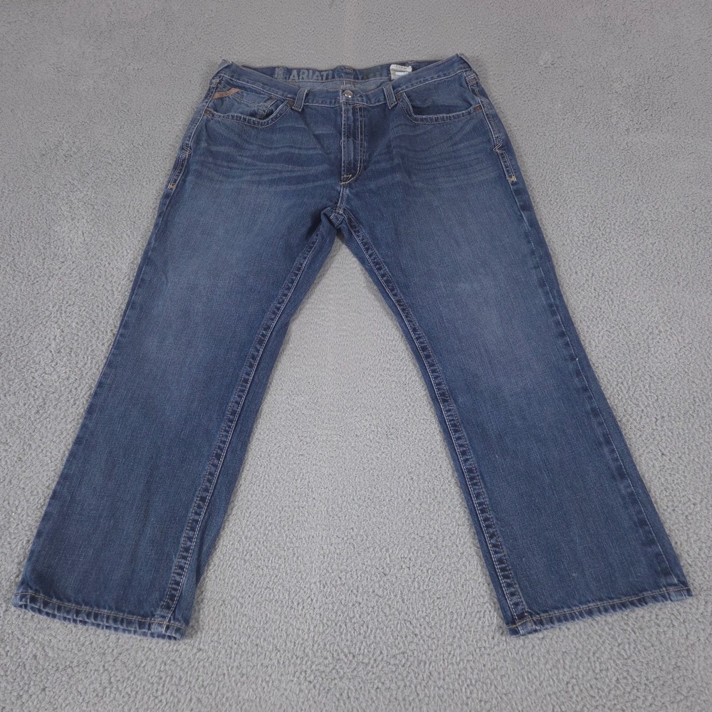 Ariat Jeans Mens 40x30 Blue M5 Slim Deadrun Stackable Straight Leg Denim Preppy